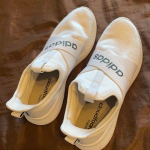 Woman’s Adodas slip on cloud foam sneakers